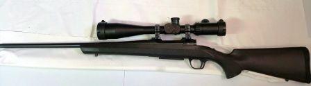 Un compañero me pide le ponga en venta este rifle Browning A-bolt 308 cañon de 56 cm, visor vector 8-32x50 00
