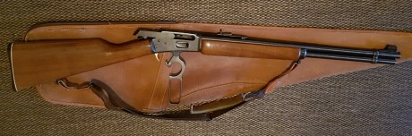 Vendo Rifle Marlín 44 Mg en muy buen estado vendo por no usar, la funda es de cuero el estado no es bueno 00