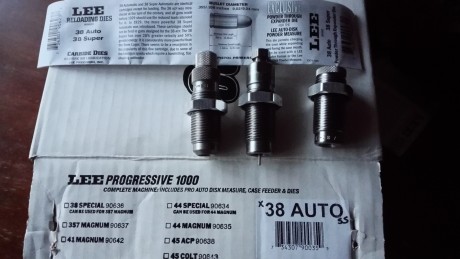 Vendo 3 dies 38 AUTO de la marca Lee a estrenar , pues me vinieron en una prensa progresiva nueva que 01