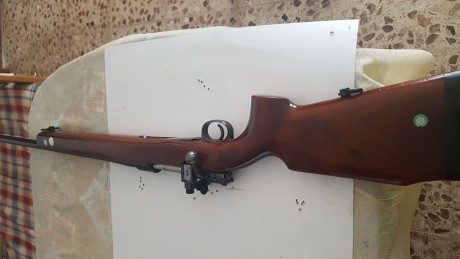 Vendo un rifle schultz/larsen del 6,5x55 con diopter original y túnel de segundamano muy preciso 450 euros 02