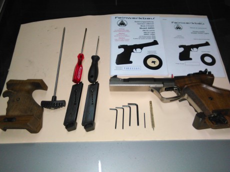 Pistola Feinwerkbau AW93 no.18023351,de todos conocida por su calidad y prestaciones,arma nueva,solo ha 40