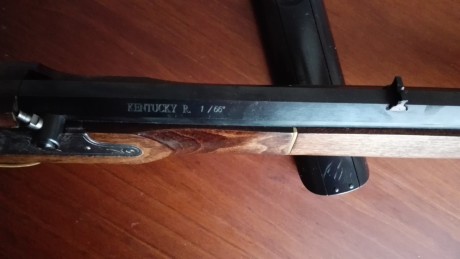 Vendo rifle de percusion del calibre 45 modelo Kentucky de la marca Ardesa, esta nuevo comprado de Diciembre 01