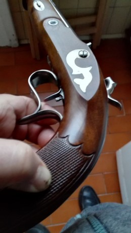 Vendo pistola duelo Ardesa William Parker Match percusión regulador disparador al pelo.
Pistola en muy 12