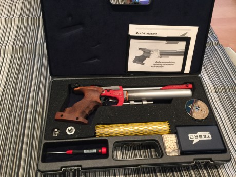 Se vende preciosa Tesro PA10 II, por no poder usar.  El arma esta impecable, regalo segunda bombona maletin 00