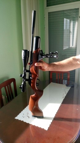 Buenas, vendo una carabina PCP Walther Rotex R8 por no uso. Incluye un visor Bushnell 6-24X50,bípode NcSTAR, 00