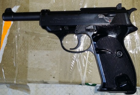 Vendo pistola walther  P-38 original en calibre 22lr.Fue parte de una partida que hizo la casa walther 00