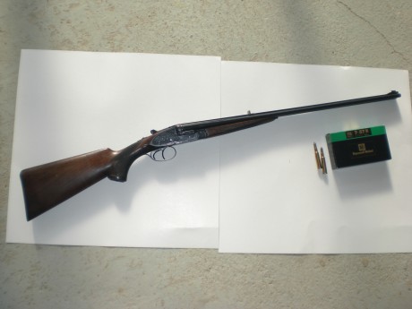 Hola 
Vendo rifle express modelo Hispania, en calibre 7x57 , en perfecto funcionamiento de todos sus mecanismos, 22