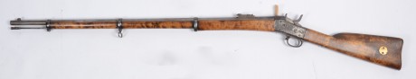 Vendo Rolling block Sueco modelo 1868, fabricado por Carl Gustav y marcado en 1873.
Perfecto estado de 01