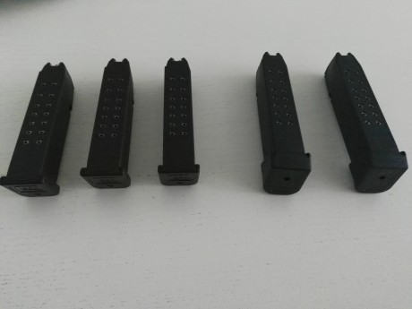 Buenas tardes,

Vendo cargadores Glock totalmente nuevos y originales de 9mm.
Precio:
30€ los de 17 tiros.
33€ 00
