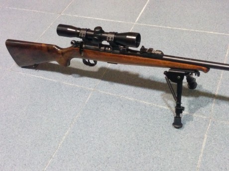 Vendo carabina CZ Brno mod. 2 Cal 22Lr
Con Visor, bípode y  funda para transporte y correa.
Vendo todo 01