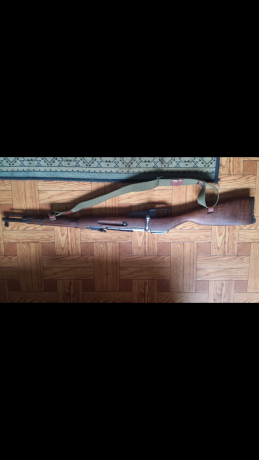Se vende mosin nagant modelo carbine m38.calibre 7,62x54r.con maneta de cerrojo curvada.correa y cantonera 02