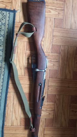 Se vende mosin nagant modelo carbine m38.calibre 7,62x54r.con maneta de cerrojo curvada.correa y cantonera 00