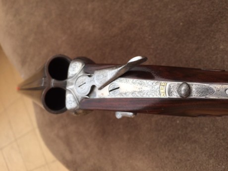 Vendo esta escopeta paralela marca AyA mdlo. Guldmann Super AYA (equivalente a la numero 1 para la venta 00
