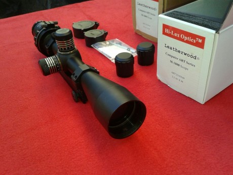 Pongo en venta un visor Leatherwood ART COMPUTER M1000, con cálculo balístico incorporado. El estado del 01