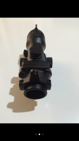 Visor para arma larga, con torreta para cambiar de miras, 4 de punto rojo y 4 de punto verde con diferentes 01