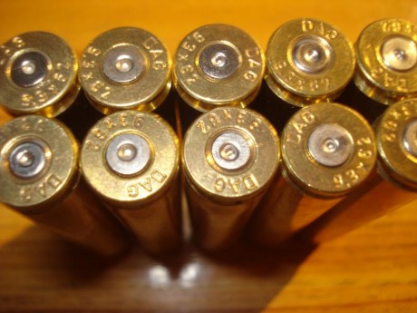 Hola Amigos,

Pongo a la venta un lote de unas 200 vainas DAG del 9,3X62 con un solo tiro y pasadas por 02