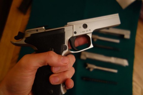 Vendo Sig Sauer P226 x-five allround del calibre 40SW con cañón adicional del 9mmP. Cinco pulgadas. Está 31