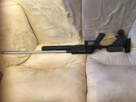 Vendo UNIQUE FMR RS1 SNIPER del calibre 308. 
Con gatillo JEWELL.
Con funda de cuero para el cerrojo.
Con 60