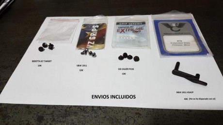 Se vende 
Tornillos de empuñadura.
Desconector extendido de corredera.
50€ todo...

Ver la segunda lista


Saludos 30