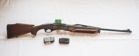 vendo rifle Remington, Woodmaster 750, cal. 30.06, 2 cargadores, no mas de 50 tiros, siempre en galeria, 01