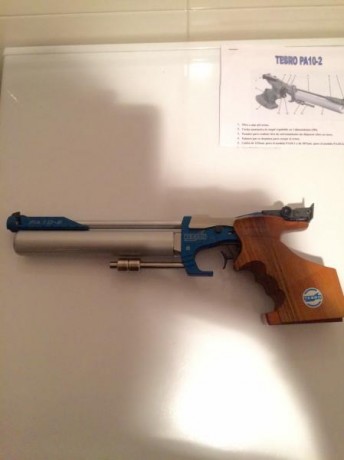 Hola:
Vendo esta preciosa pistola neumatica de la prestigiosa marca alemana TESRO, modelo PA10-2, calibre 50