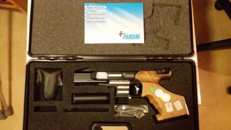 Vendo Pistola Pardini Rapid Fire Mod. SP1 Electrónica 22LR  con muy poco uso , sólo regionales y entrenos 12