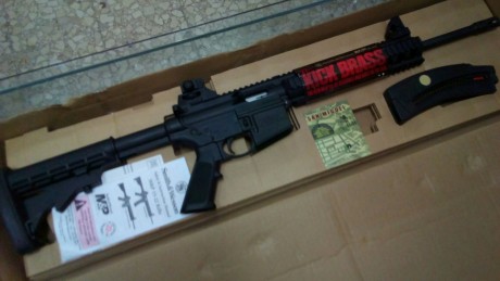 Vendo Smith &Wesson MP 15  del calibre 22 lr seminuevo,en su caja original ,esta de reestreno ha disparado 02