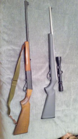 Se venden dos carabinas del calibre 22. Ha sido utilizadas en dos o tres ocasiones solamente. Por no renovación 00