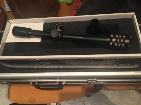 Buenas noches:

Vendo visor Weaver T-36 retícula Finecrosshair 1/8 moa Dot, resumiendo es la del puntito, 01