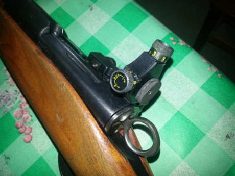 Hola, vendo diopter y tunel para el fusil schmidt rubin k31, originales suizos. Son bastante dificiles 72