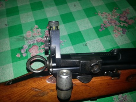 Hola, vendo diopter y tunel para el fusil schmidt rubin k31, originales suizos. Son bastante dificiles 71