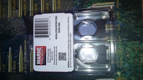 Vendo Anillas Warne 30 mm especiales para Cz550 (Nuevas sin sacar de su envase).
55 euros con portes incluídos.

 01