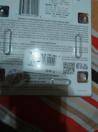 Cachas hogue nuevas sin estrenar.. Solo puestas para hacer fotos ... Aptas astra 250 smithanwesson jframe 01