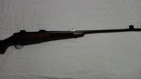 Buenas tardes.

Vendo rifle Sako con acción zurda en calibre 375 H&H, tiene base de monturas y freno 00