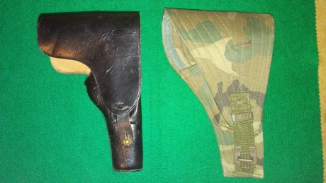 Vendo dos fundas para pistolas de 5''

    20 € la de cuero
    15 € la de lona

Portes a cuenta del comprador

 00