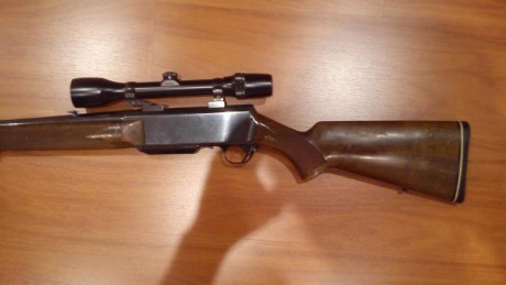 Rifle FN Browning Bar I, en calibre 300 WM, con monturas completas originales Appel y visor Bushnell 3x9x40. 12