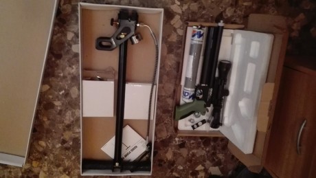 Vendo pistola pcp Onix Ps1, con adaptador y moderador de sonido, visor de pistola de 2-7 aumentos y con 00