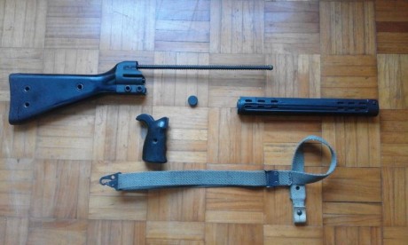 Vendo Cetme C, calibre 307 Win., va con dos cargadores uno de tres y otro de cinco, correa de tres puntos, 00