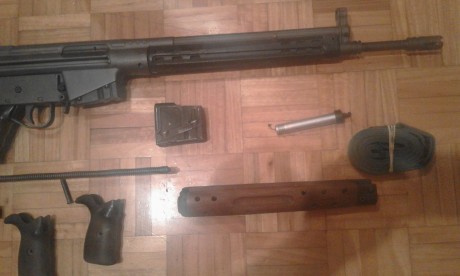 Vendo Cetme C, calibre 307 Win., va con dos cargadores uno de tres y otro de cinco, correa de tres puntos, 102