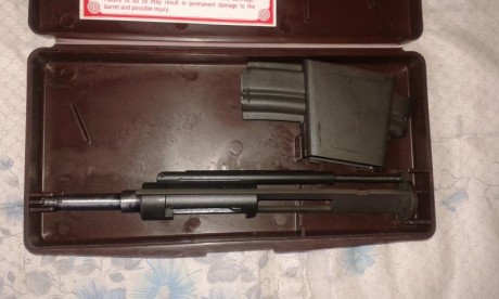 Vendo conversión calibre 22 lr para fusil M-16 y copias. Permite disparar barata municion del 22lr en 00