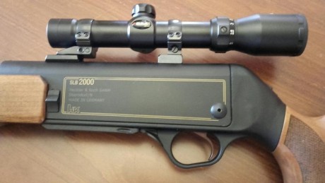 Características:
Rifle semiautomático
Marca: Heckler & koch
Origen: Alemania
Año: 2006
Calibre: 300 02
