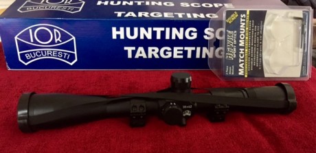 Vendo Visor Ior Valdada 36X42 Reticula German 4A Dot, Se incluyen anillas, El visor esta en perfecto estado
Se 01