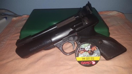 Pistola de Aire Webley TEMPEST  Cal.177″(4.5mm), ideal para tiro al blanco, plinking, o tiro de ocio.
Caractetísticas:
- 02