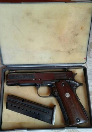 VENDO PISTOLA LLAMA MODELO X (CREO), CON UN CARGADOR DE 9 CARTUCHOS, ESTA EN BUEN ESTADO DE USO.  EL PUNTO 02