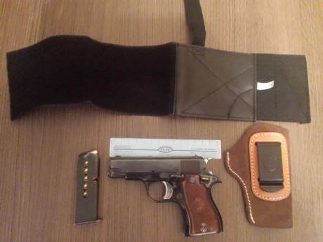 Hola, vendo pistola star starfire dk del 9 corto,extremadamente compacta,14,5cm de longitud y 10 de altura, 00