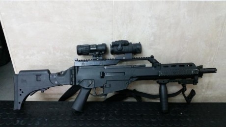 Vendo muy a mí pesar mio un par de accesorios que tenía montado en un G36, usados y en buen estado.

Culata 02