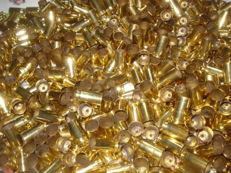 Vendidas 500 vainas marca Geco del calibre .45 ACP con 1 tiro, pasadas por Tumbler, todas del mismo lote 02