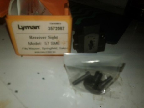 vendo Lyman  57SME Receiver Peep Sight for Mauser, Springfield and Sako, Aluminum Blue 
nuevo 
60€ + 6 00