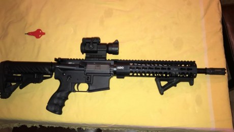 Hola, vendo Ar 15 marca ADC modelo M5, calibre 300 blk, longitud del cañon 12,5", recién adquirido 21