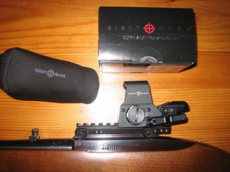 Hola.  Vendo este rifle, con cuatro cargadores de 4 disparos, cantonera de caucho y  la original, anillas 60